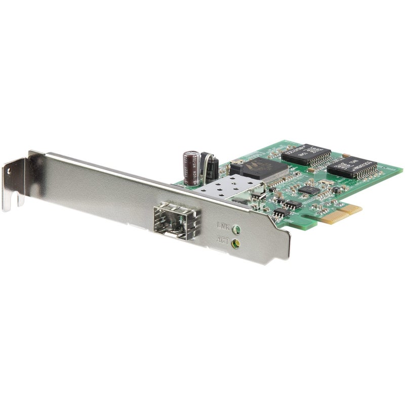 Startech.com StarTech.com PCI Express Gigabit Ethernet Fiber Network Card w/Open SFP - PCIe GbE SFP Network Card Adapter NIC - Fiber Optic SFP Adapter, TAA (PEX1000SFP2)  - Image 1