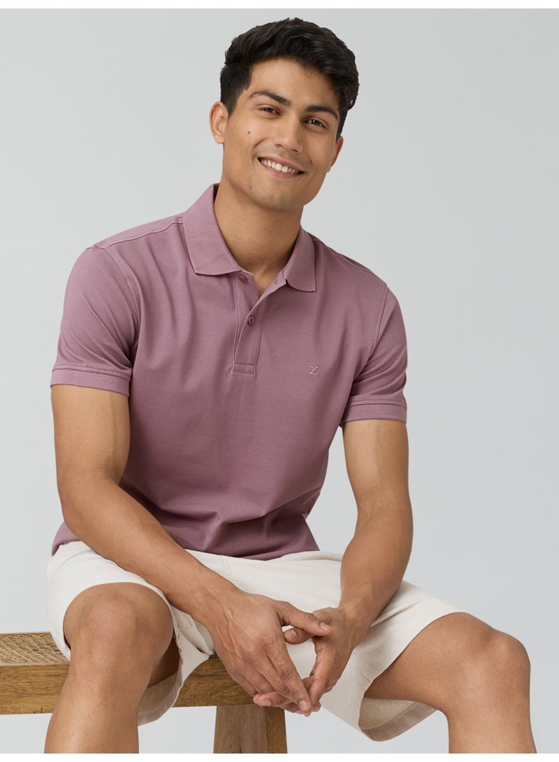 اكس واي اكس اكس تيشيرت بولو رجالي من XYXX، مصنوع من قطن ممشط نقي، بقصة عادية. - Image 5