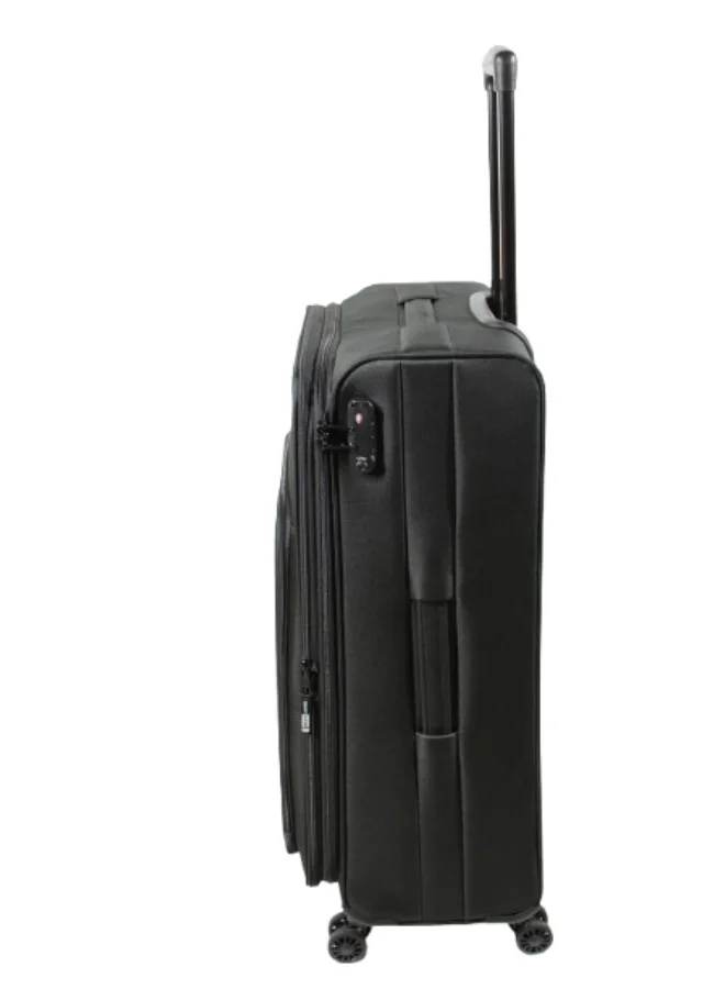 DKNY DKNY Established Softside Luggage on Wheels for Unisex | Ultra Lightweight ABS on with Spinner Wheels 4 Color Black