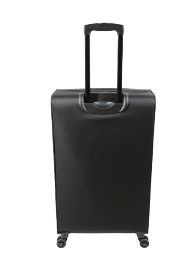DKNY Established Softside Luggage on Wheels for Unisex | Ultra Lightweight ABS on with Spinner Wheels 4 Color Black - Image 3
