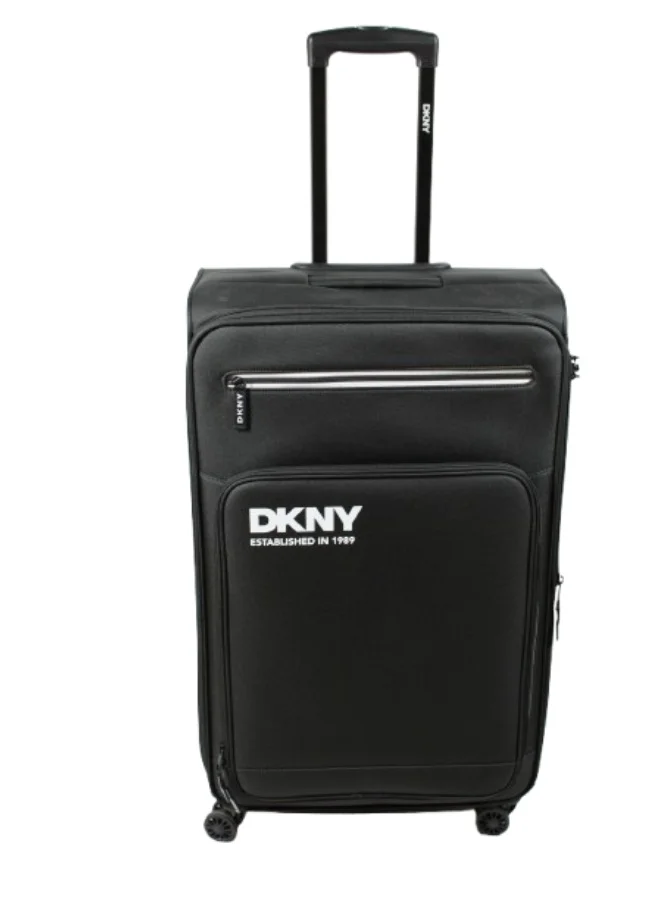 DKNY DKNY Established Softside Luggage on Wheels for Unisex | Ultra Lightweight ABS on with Spinner Wheels 4 Color Black