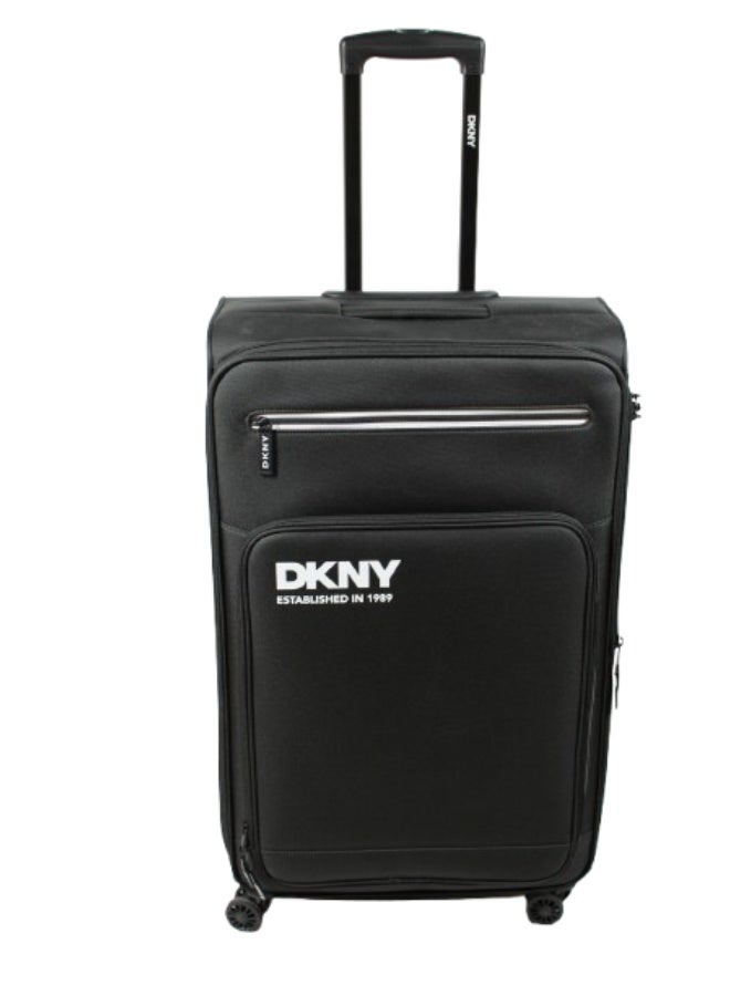 DKNY Established Softside Luggage on Wheels for Unisex | Ultra Lightweight ABS on with Spinner Wheels 4 Color Black - Image 1