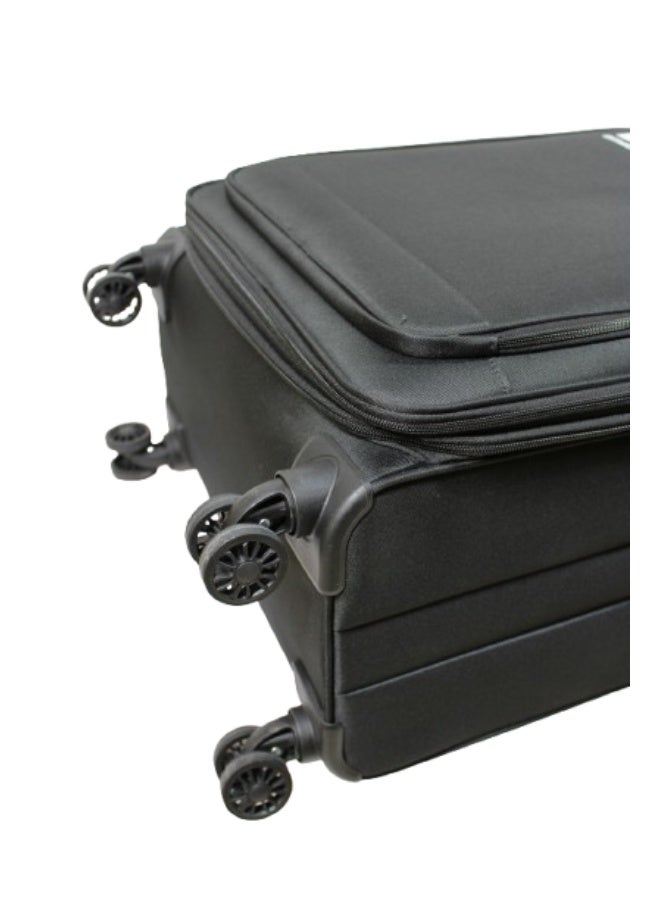DKNY Established Softside Luggage on Wheels for Unisex | Ultra Lightweight ABS on with Spinner Wheels 4 Color Black - Image 5