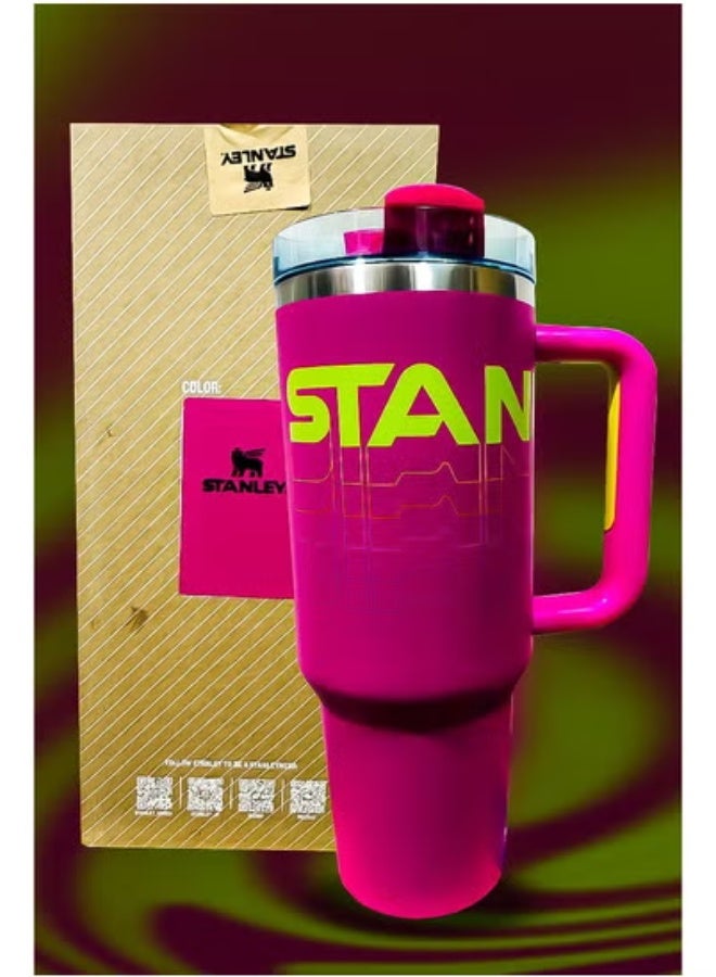 Stanley 40oz Tumbler – Limited Edition Stainless Steel Travel Mug with Straw | BPA-Free, Eco-Friendly, Rustproof & Dishwasher Safe | FlowState Leak-Resistant Lid | Double-Wall Vacuum Insulated Keeps Drinks Hot for 16hrs & Cold for 24hrs | Slim Base Fits Car Cup Holders | Ergonomic Handle for Easy Carry | Reusable Coffee Cup for Office, Gym, Outdoor & Daily Commute - Image 1