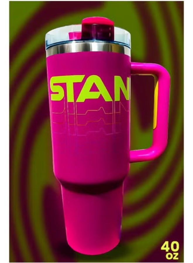 Stanley 40oz Tumbler – Limited Edition Stainless Steel Travel Mug with Straw | BPA-Free, Eco-Friendly, Rustproof & Dishwasher Safe | FlowState Leak-Resistant Lid | Double-Wall Vacuum Insulated Keeps Drinks Hot for 16hrs & Cold for 24hrs | Slim Base Fits Car Cup Holders | Ergonomic Handle for Easy Carry | Reusable Coffee Cup for Office, Gym, Outdoor & Daily Commute - Image 2