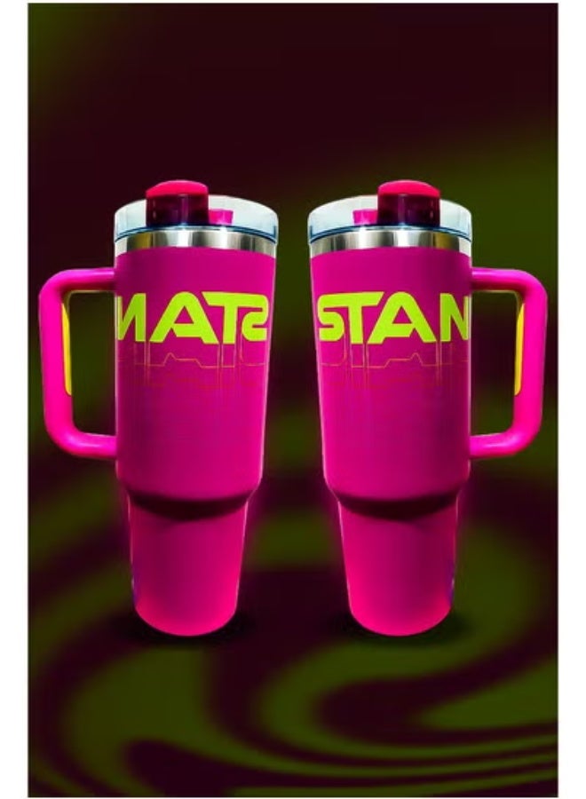 Stanley 40oz Tumbler – Limited Edition Stainless Steel Travel Mug with Straw | BPA-Free, Eco-Friendly, Rustproof & Dishwasher Safe | FlowState Leak-Resistant Lid | Double-Wall Vacuum Insulated Keeps Drinks Hot for 16hrs & Cold for 24hrs | Slim Base Fits Car Cup Holders | Ergonomic Handle for Easy Carry | Reusable Coffee Cup for Office, Gym, Outdoor & Daily Commute - Image 3