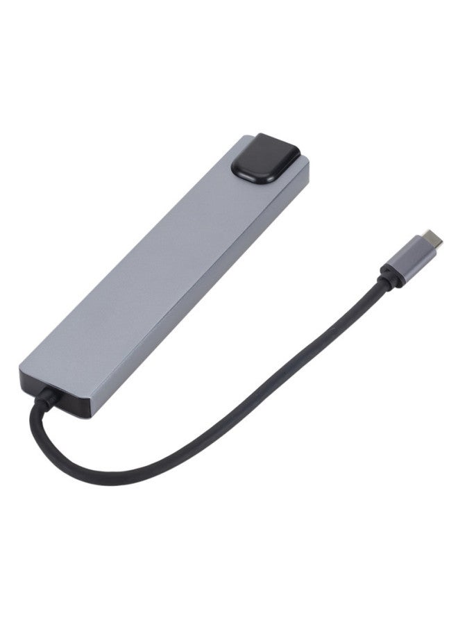 Type USB3.1-c 8-in -1 HUB Expansion Dock USB Hub Hdmi Converter PD Charging Network Card 3.0-color:100M - Image 5