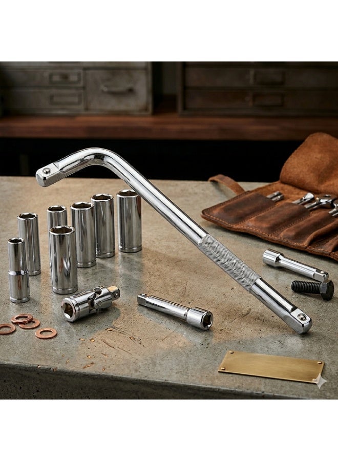 L-Handle, Fully Polished  Chromium-vanadium steel - Image 1