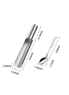 SYOSI 2 Piece Meatball Makers Stainless Steel Meatball Makers With Scoop Diy Meatball Making For Kitchen Home Cooking Tool For Making Shrimp Balls Fish Balls Beef Balls Chicken Balls  - Image 2