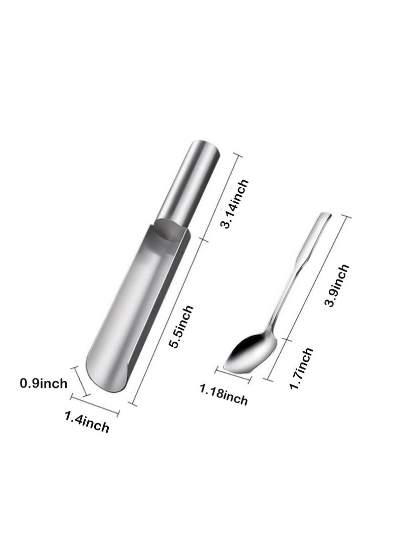 SYOSI - 2 Piece Meatball Makers Stainless Steel Meatball Makers With Scoop Diy Meatball Making For Kitchen Home Cooking Tool For Making Shrimp Balls Fish Balls Beef Balls Chicken Balls - Image 1