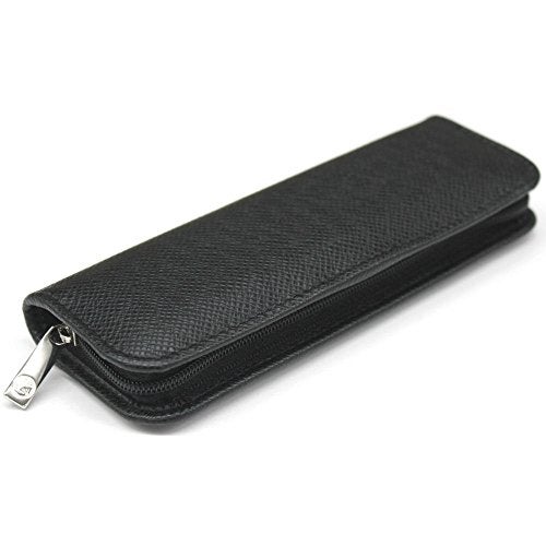 Pelikan Top-Grain Leather 2-Pen Case, Black, 1 Each (958025) - Image 4