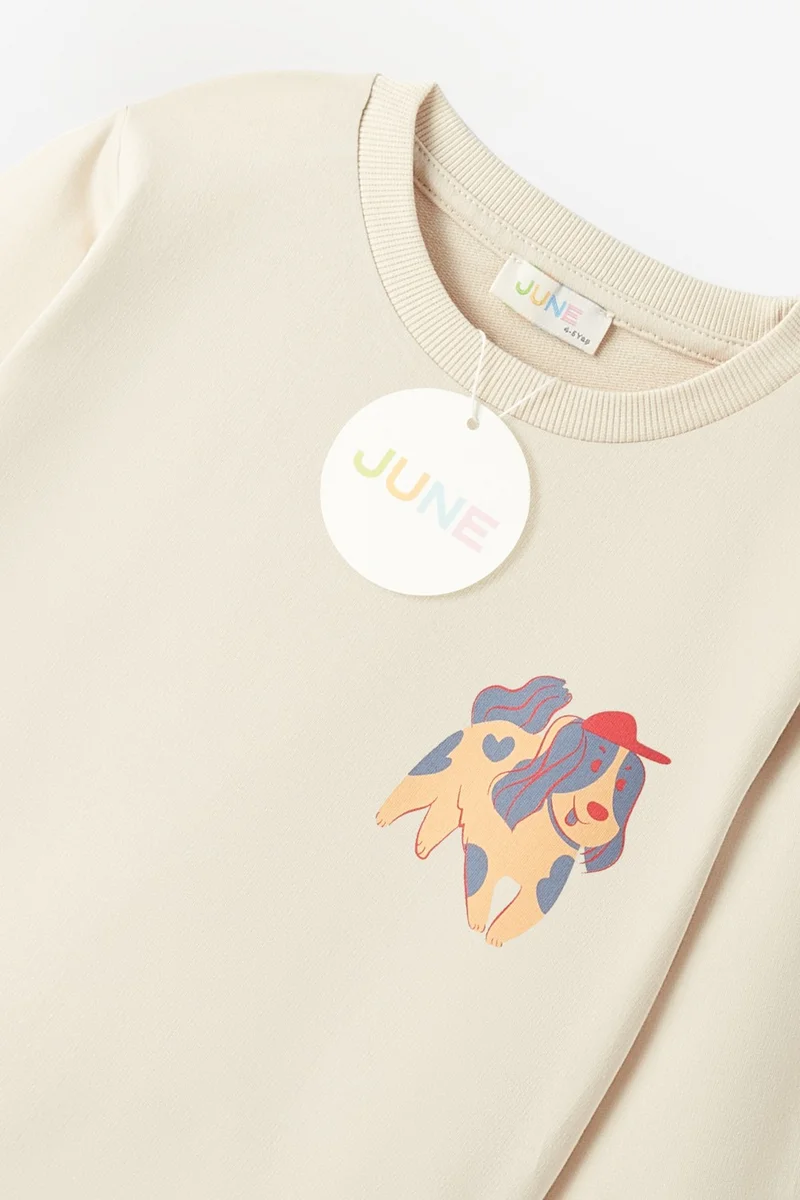 جون Baby Girl 2-Piece Printed Tracksuit