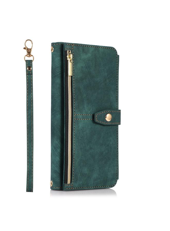 اس-توب جراب لهاتف Samsung Galaxy A13 4G / 5G / A04 / A04s Dream 9-Card Wallet Bag Zipper Leather Phone Case - Image 2