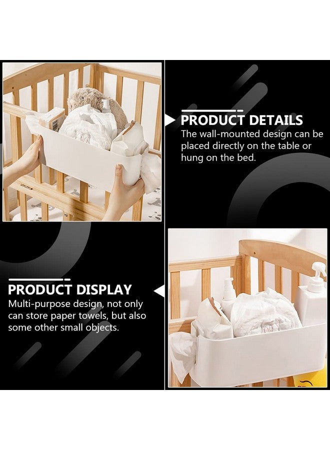 Toyvian Diaper Organizer Box Hanging Diaper Diaper Storage Bin Nursery Organizers for Changing Table Crib Baby Stroller - Image 2