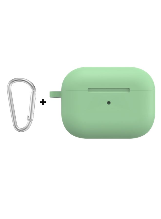 Raxoom Case Cover For Apple AirPods Pro 2 2022 ENKAY Thickened Silicone Protective Case with Keychain Mint Green