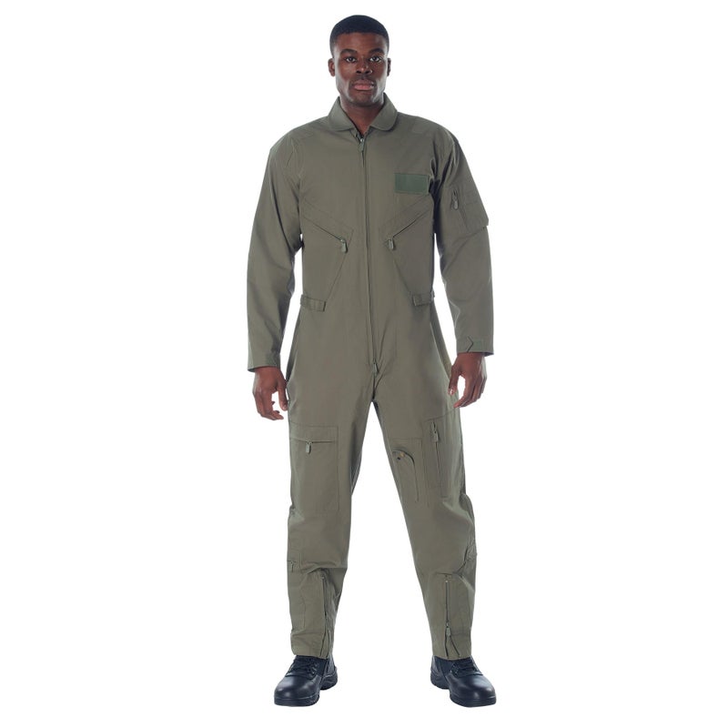Rothco Flightsuit Mens Pilot Coveralls Costume Cosplay Jumpsuit Foliage Green XL
