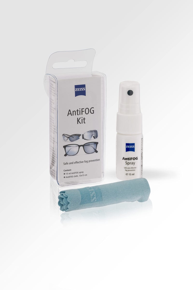 ZEISS AntiFOG Kit 15ml - Pack of 1 | Fog-Free Lens for up tp 72 hours | Ideal for Spectacles, Eyeglasses, Sunglasses, Camera Lenses, Bike Visors, Car Mirrors, Windshields, and Swim Goggles - Image 1