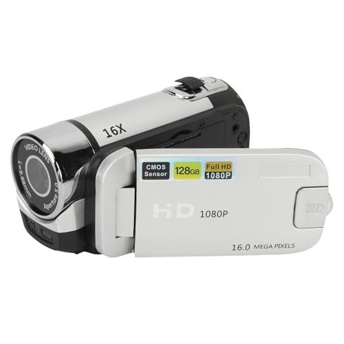 EIMSOAH Vintage Video Camera Camcorder, 16Mp Cam Corder, 1080P Digital Camera, 2.4 Inch Rotatable Screen Camcorder, 16X Zoom HD Video Recorder with Fill Light for Teens Beginner Adult - Image 1