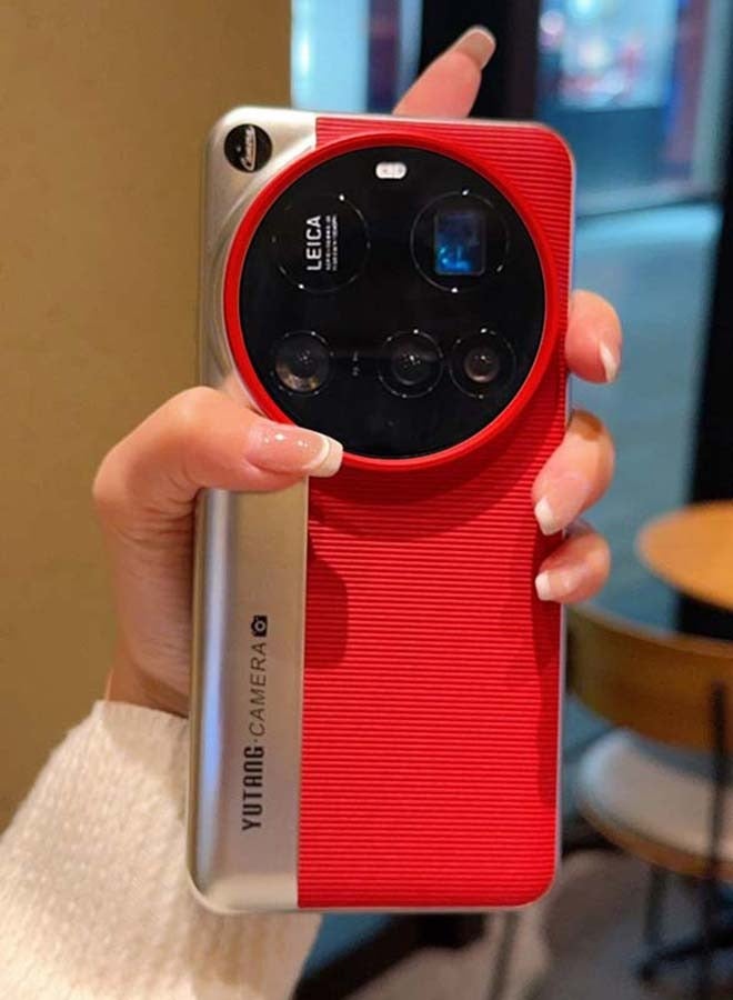 Suitable for Xiaomi 13Ultra mobile phone case, leather grain light luxury protective case, anti-drop, anti-pressure and wear-resistant - Image 3