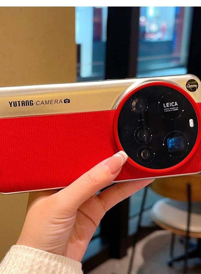 Suitable for Xiaomi 13Ultra mobile phone case, leather grain light luxury protective case, anti-drop, anti-pressure and wear-resistant - Image 2