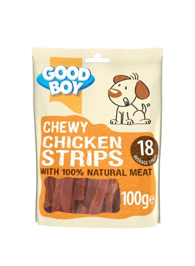 Good Boy Armitage Good Boy Chewy Chicken Strips Dog Treats - 100g - Image 1