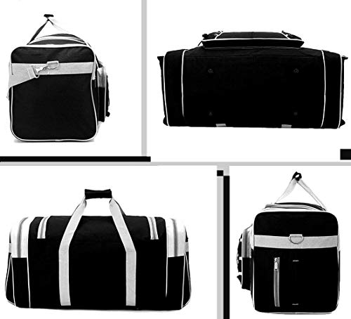 AULUDA Travel Duffle Bags for Men 26" Weekender Over Night Carry On Bag Lightweight Extra Large Oxford Duffel Gym Sturdy Luggage Water-proof foldable Holdall (Blue) - Image 5
