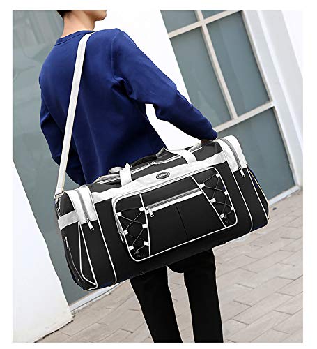 AULUDA Travel Duffle Bags for Men 26" Weekender Over Night Carry On Bag Lightweight Extra Large Oxford Duffel Gym Sturdy Luggage Water-proof foldable Holdall (Blue) - Image 3