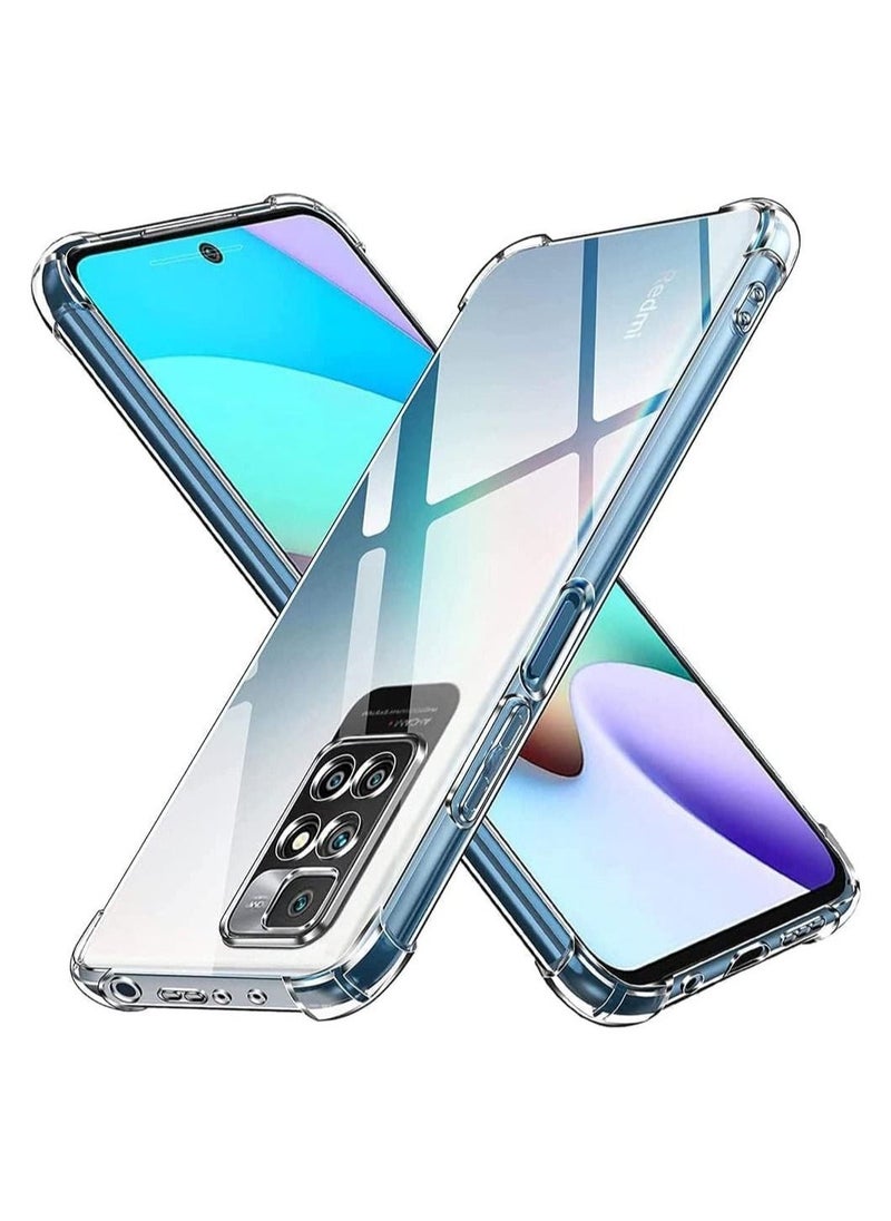 Xiaomi Redmi 10 / Redmi 10 Prime Clear Transparent Case Soft Flexible Silicone Back Cover Shockproof Case with Reinforced Bumper Corner  - Image 1