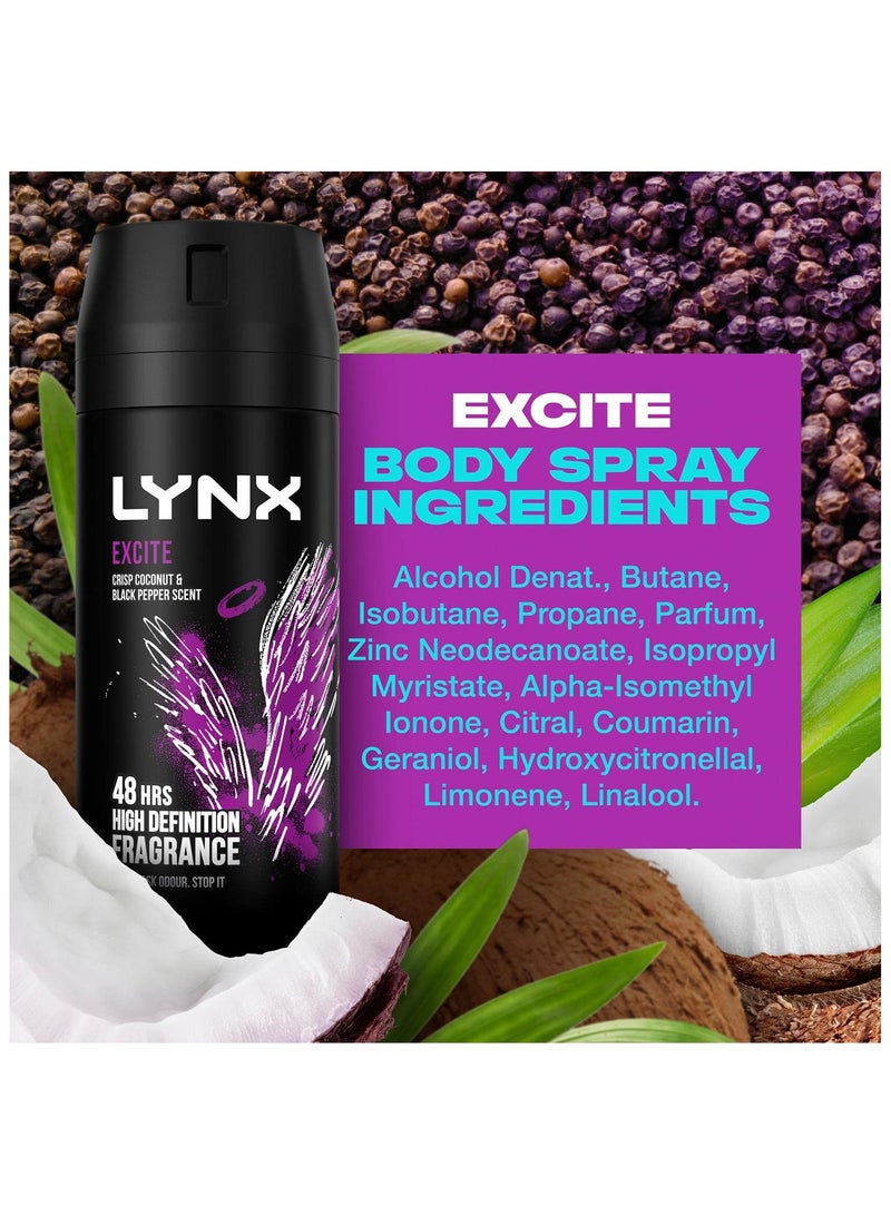lynx بخاخ مزيل العرق لينكس إكسايت 150 مل - Image 4