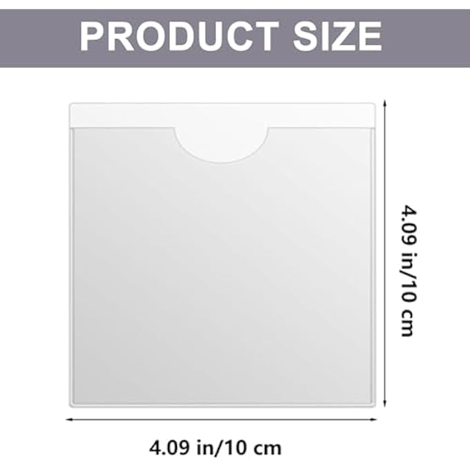 rayihni 2 Pack Parking Permit Holder for Car Windscreen - Self-Adhesive Permit Holder - 10.5 x 10.5 cm - Clear Tax Disc Holder for Car Windscreen - Note and Ticket Holder - Car/Van/Caravan Use - Image 3