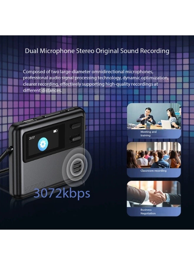 Mini AI Recording Pen 32GB Bluetooth 5.2 TFT0.96 APP Control Language Translation / Transcription / Lecture Summary