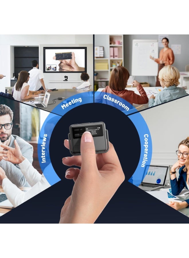 ZetRA Mini AI Recording Pen 64GB Bluetooth 5.2 TFT0.96 APP Control Language Translation / Transcription / Lecture Summary - Image 3