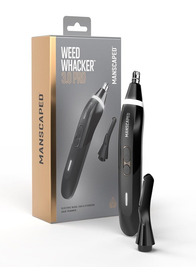 MANSCAPED® Weed Whacker® 3.0 PRO - Men's Electric Nose, Ear & Eyebrow Hair Trimmer – SkinSafe® Dual-Head System, LED Spotlight, Waterproof, Rechargeable, Travel Lock, Eyebrow Comb Attachment - Image 1