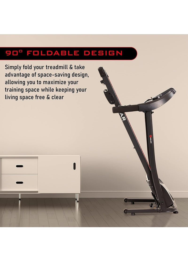 ENDLESS  - Star Treadmill for Home Use With 2.5 HP Peak Power DC Motor | 100 Kg Max Weight and 10 Km/hr Max Speed Support | 410 mm Running Area | With Speakers | Foldable with Manual Incline - Image 1
