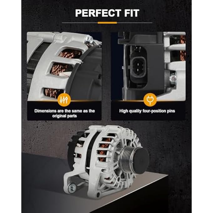 ROADFAR Alternator Compatible for for Chevrolet for Cruze 1.8L 2011-2016, Replace 11560 - Image 5