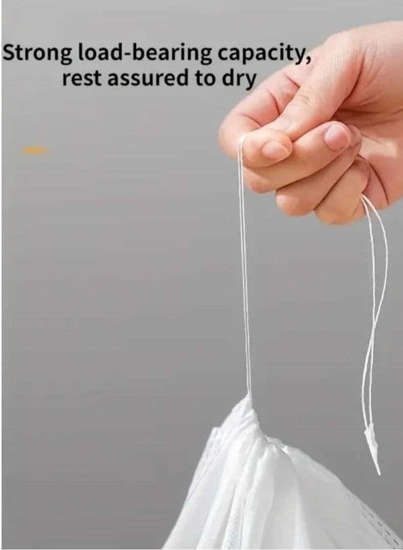 20pcs Disposable Drawstring Shoe Storage Bags - Transparent Drying & Organizing Bags for Travel, Home, Dorm - Moisture-Resistant Portable Multi-Use for Underwear, Pants, Clothes, Dorm Storage Solution | Drawstring Closure | Lightweight Material, Shoe Storage Organizer - Image 4