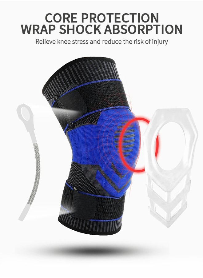 GROIC Knee Pain Knee Pads, Compression Knee Pads, Professional Knee Pads with Patella Gel Pads and Side Stabilizers, Sports Pads For Running, Exercise, Arthritis, Joint Recovery(XL)  - Image 3