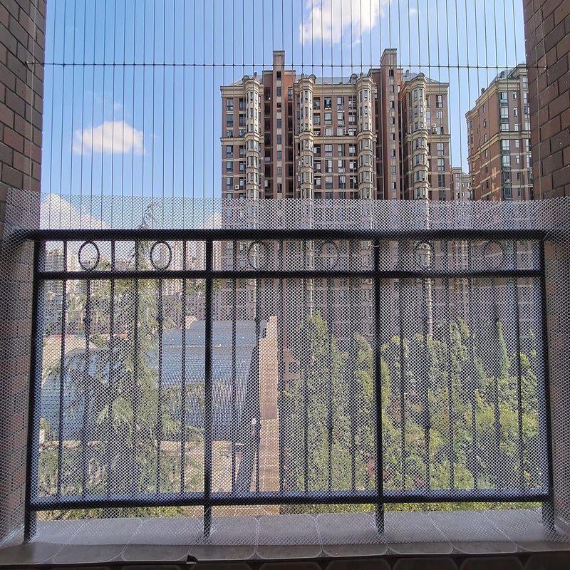 Balcony Privacy Network Plastic Garden Fencing Net Cuttable Durable Poultry Breeding Fence Safety Protective Net for Chicken(Clear-1.2cm,0.5mx1m) - Image 3