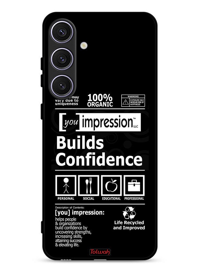 Tolwak Samsung Galaxy S24 Plus 5G Protective Case Cover Builds Confidence Sticker - Image 1