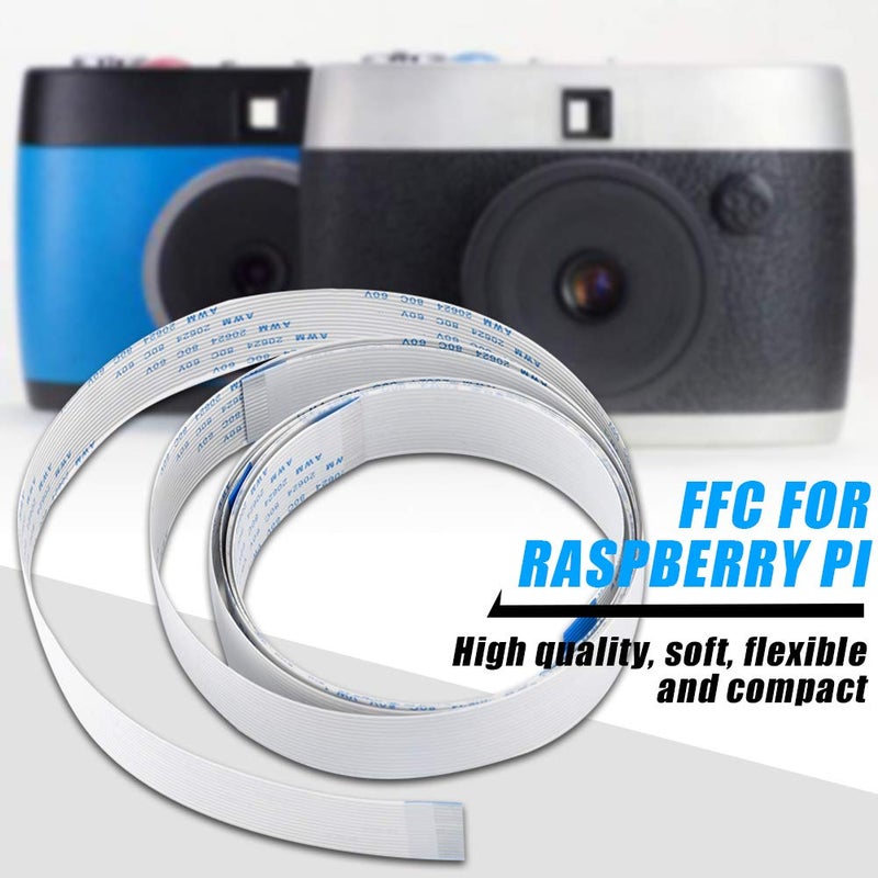 Wal front 3pcs 15 Pin 30cm 50cm 100cm FFC Ribbon Flexible Flat Cable for Camera Pi Camera Cable Long Extension Flexible Ribbon Cable - Image 5