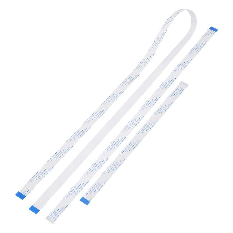 Wal front 3pcs 15 Pin 30cm 50cm 100cm FFC Ribbon Flexible Flat Cable for Camera Pi Camera Cable Long Extension Flexible Ribbon Cable - Image 1