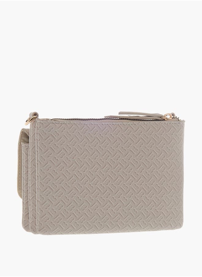 Flora Bella By Shoexpress - Women Monogram Print Crossbody Bag with Adjustable Strap - Image 1