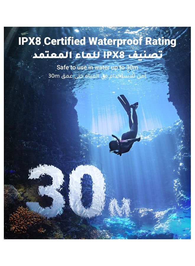 يو جرين حافظة جوال مقاومة للماء، معتمدة من IPX8 مقاومة للماء حتى عمق 30 متر، مناسبة للهواتف الكبيرة حتى 7.2 انش، متوافقة مع ايفون 13/14/15 برو ماكس S22 S23 الترا (قطعتين) - Image 4