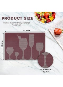 Generic 6PCS PlaceMats  for Kitchen Dining Table30*45CM  - Image 4