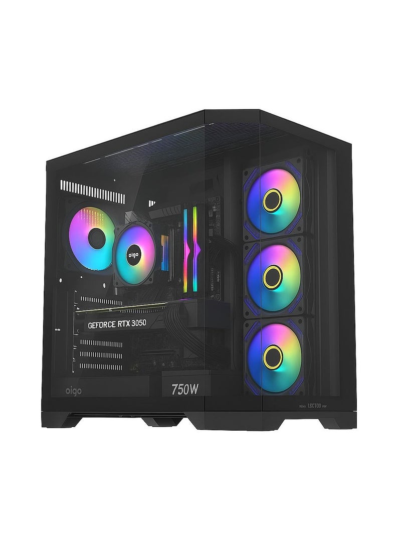 DarkFlash High-Performance Gaming PC | Intel i5 12th Gen |  RTX3050 6GB VGA | 16GB RGB RAM, 1TB NVMe SSD BLACK - Image 1