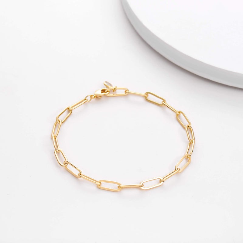 VACRONA Gold Tiny Beaded Bracelet 14K Gold Plated Chain Bracelets for Women Handmade Clip Link Trendy Tiny Pearl Bracelet Adjustable Chain Jewelry Gifts - Image 5