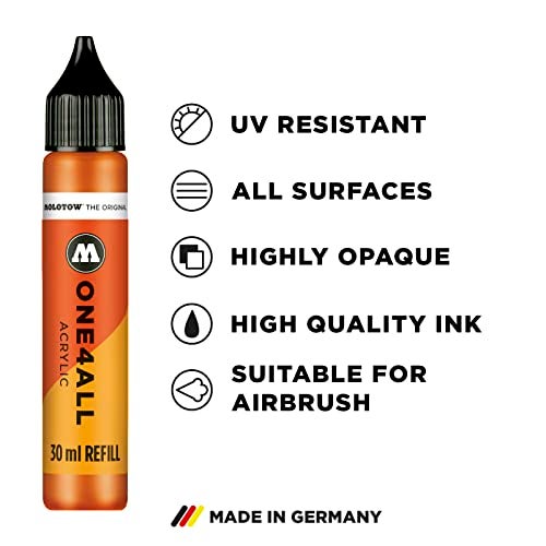 MOLOTOW ONE4ALL Acrylic Paint Refill ONE4ALL Paint Marker, Currant, 30ml Bottle, 1 Each (693.042) - Image 3