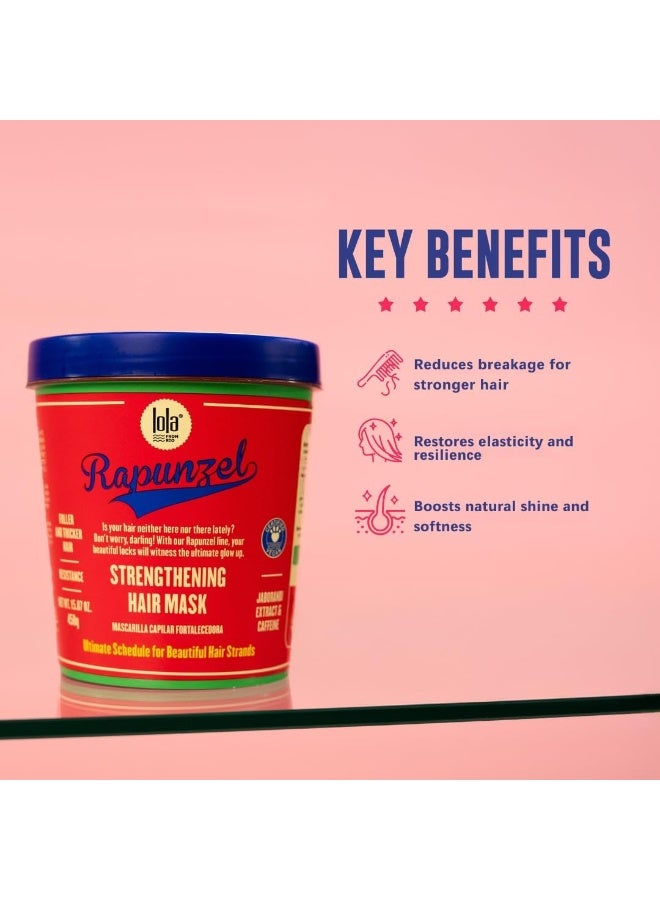 Lola from Rio قناع تجديد نمو الشعر مع الكافيين، إكليل الجبل وجينكو بيلوبا - يقوي بصيلات الشعر، يقلل من التكسر ويعزز نمو الشعر الصحي (450 غ) - Image 4