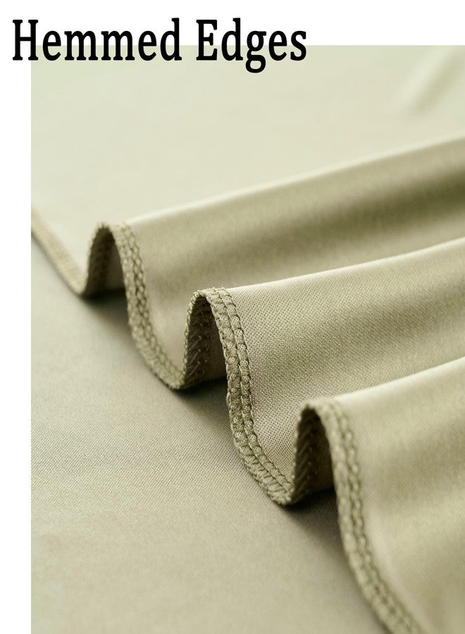 NSSONBEN 10ft x 10ft Wrinkle Free Sage Green Backdrop Curtains for Parties, Polyester Photo Backdrop Drapes 2 Panels 5x10ft for Wedding Birthday Party Photography Background Photoshoot - Image 4