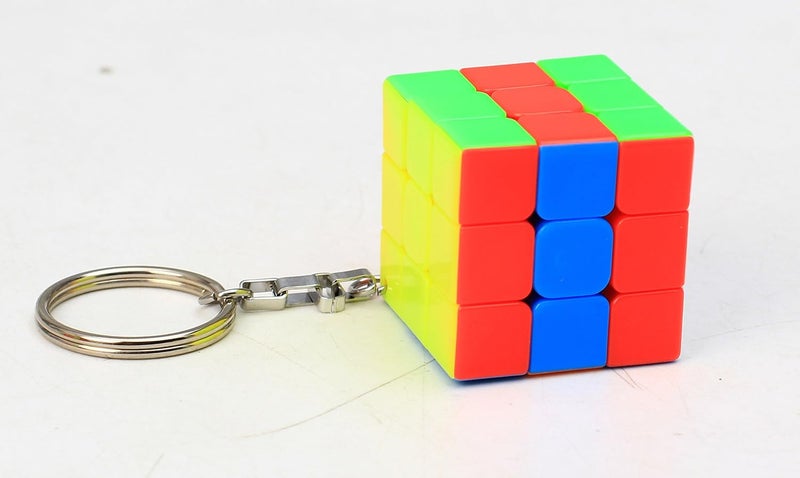 CuberSpeed Mini 3x3 Keychain Cube  Stickerless Bright Speed Magic Keyring - Image 3